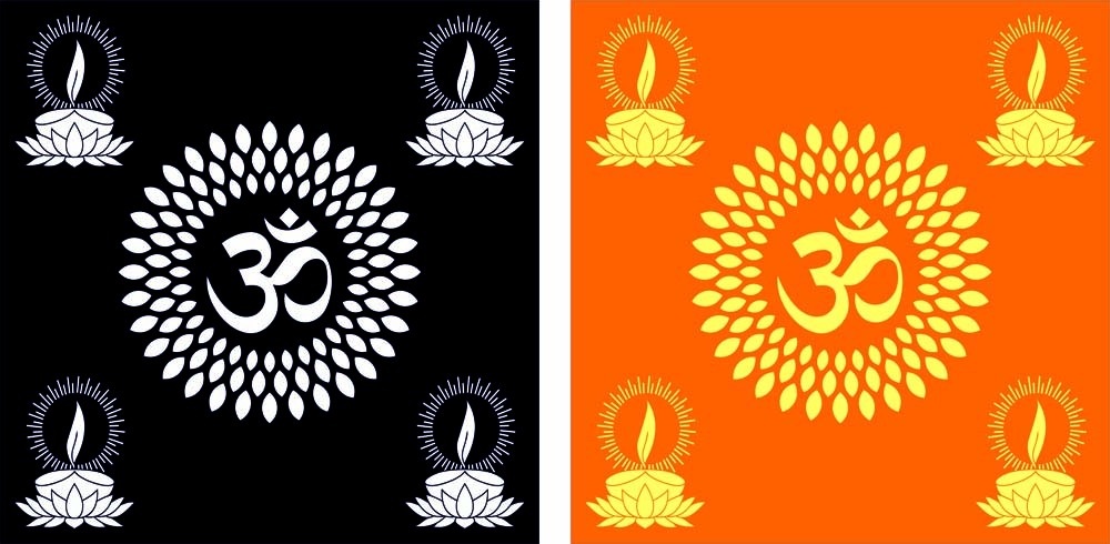 Sacred Om Circle Pattern