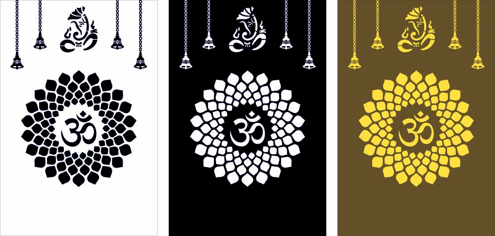 Ganesha and Floral Mandala